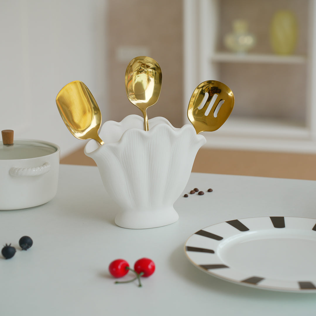 Set of 3 Serving Spoons for dry items | Luxury | Stainless Steel - Image 4