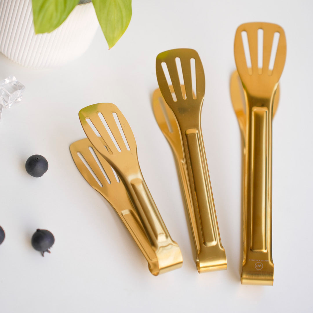Classic Multipurpose Tong | 4 sizes | Gold & Silver | Stainless Steel - Image 19