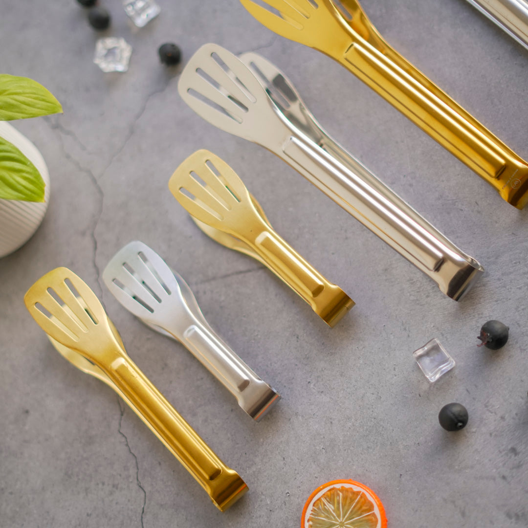 Classic Multipurpose Tong | 4 sizes | Gold & Silver | Stainless Steel - Image 38