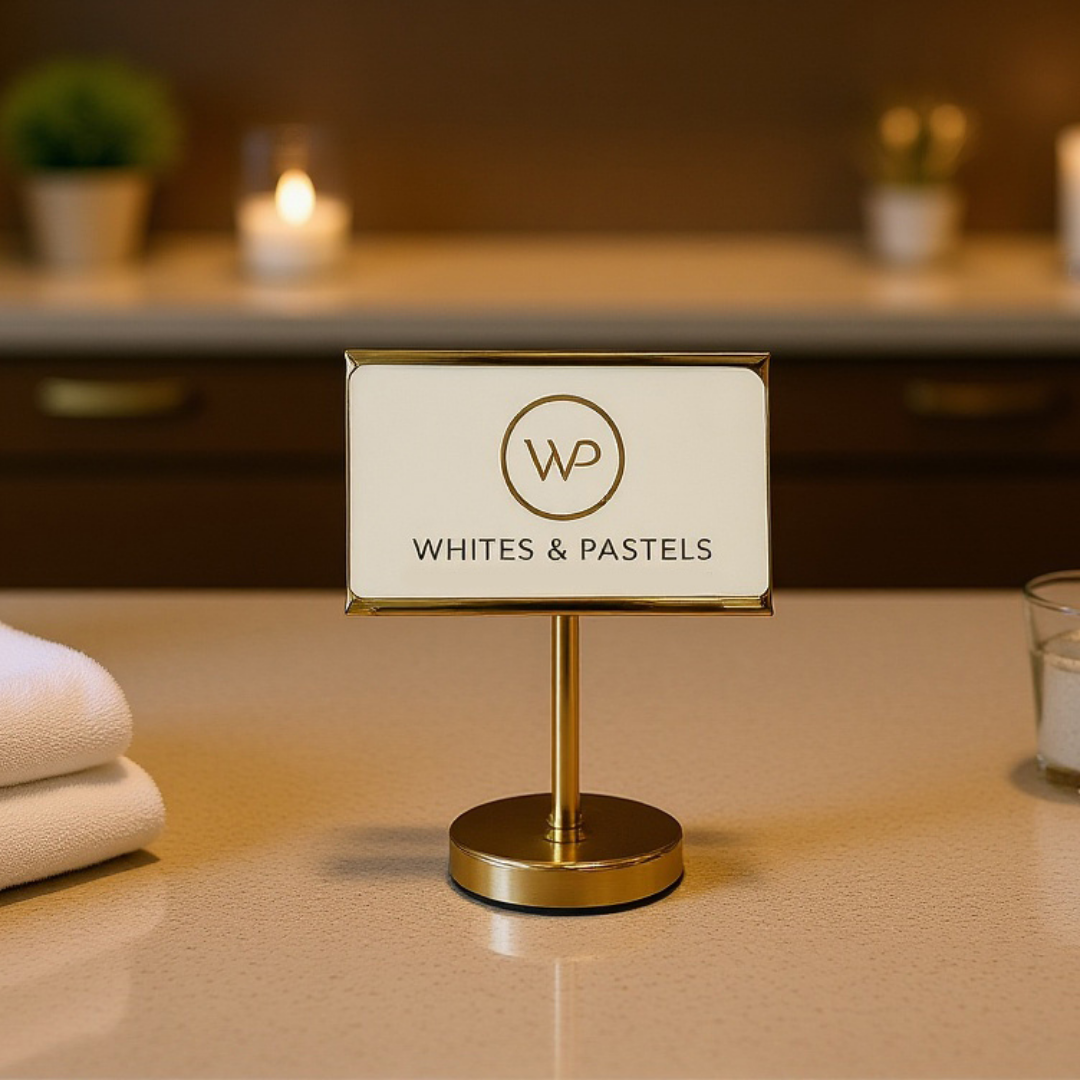 Buffet Dish Name Stand - Gold Metal Card Holder for Classy Entertaining - 10 cm - Image 2