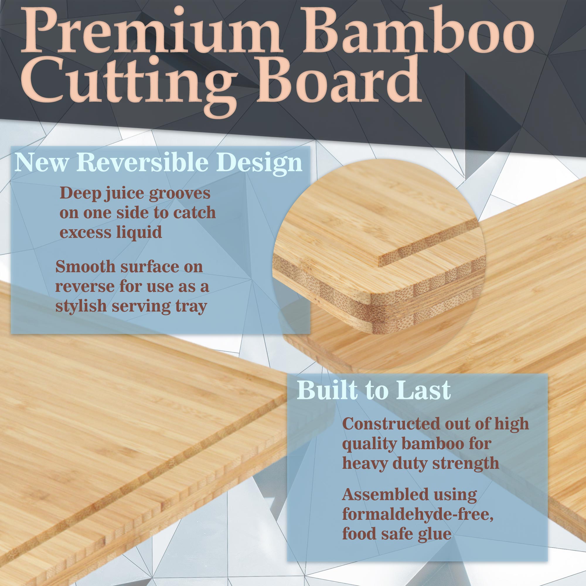 Bamboo Grooved Cutting 16.85" x 11.75" x 0.5"/0.6" - Image 4