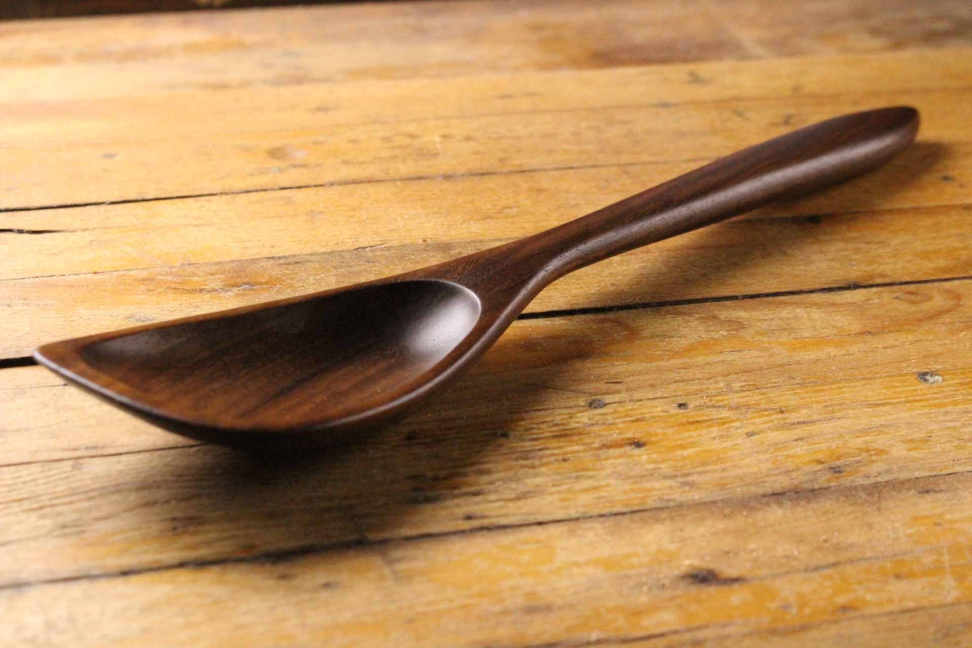Hybrid wooden roux spoon spatula spoon hand made from Walnut , Cherry, or Maple wood - Image 5