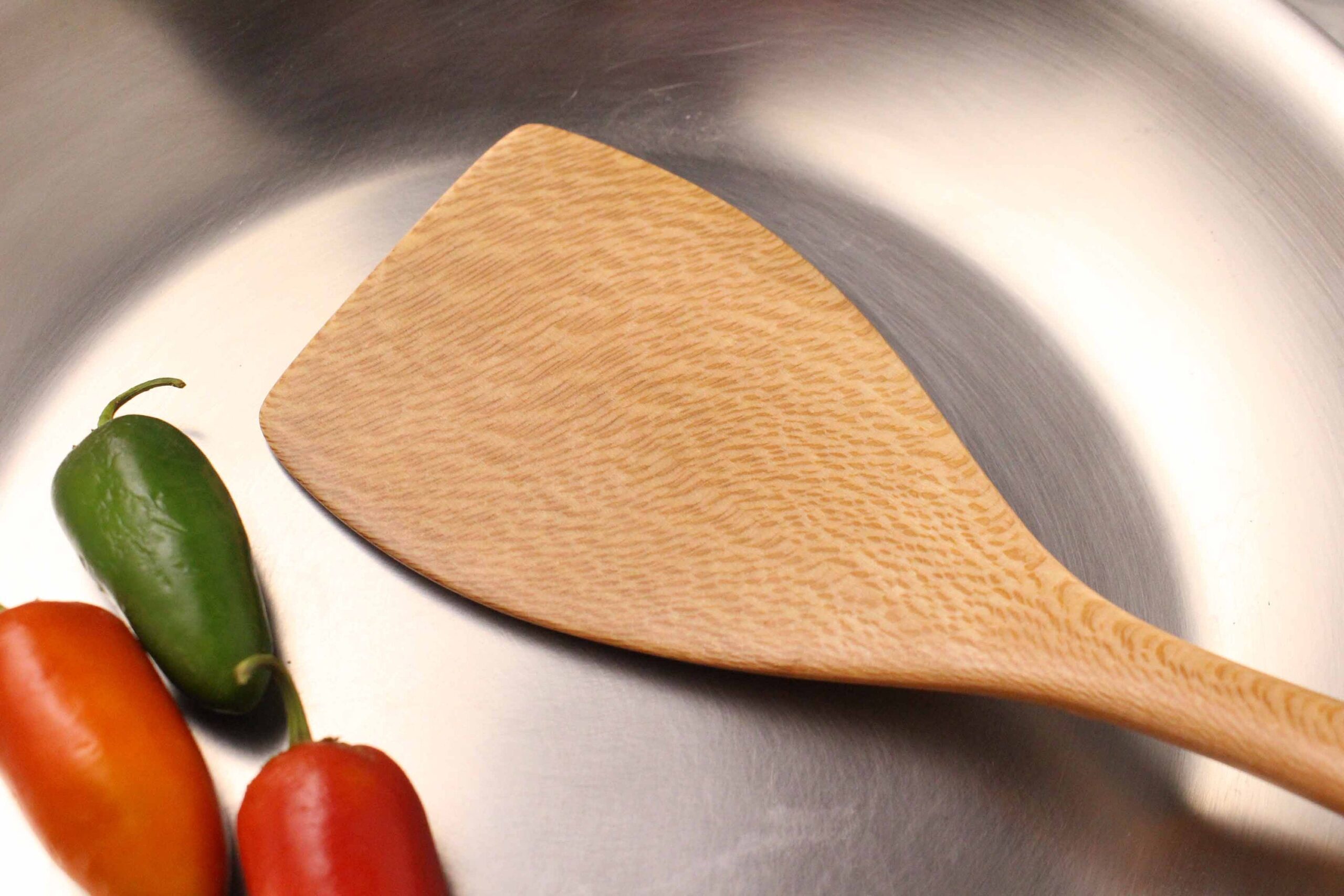 Handmade wooden spatula cooking utensil for turning and stirring - Image 8